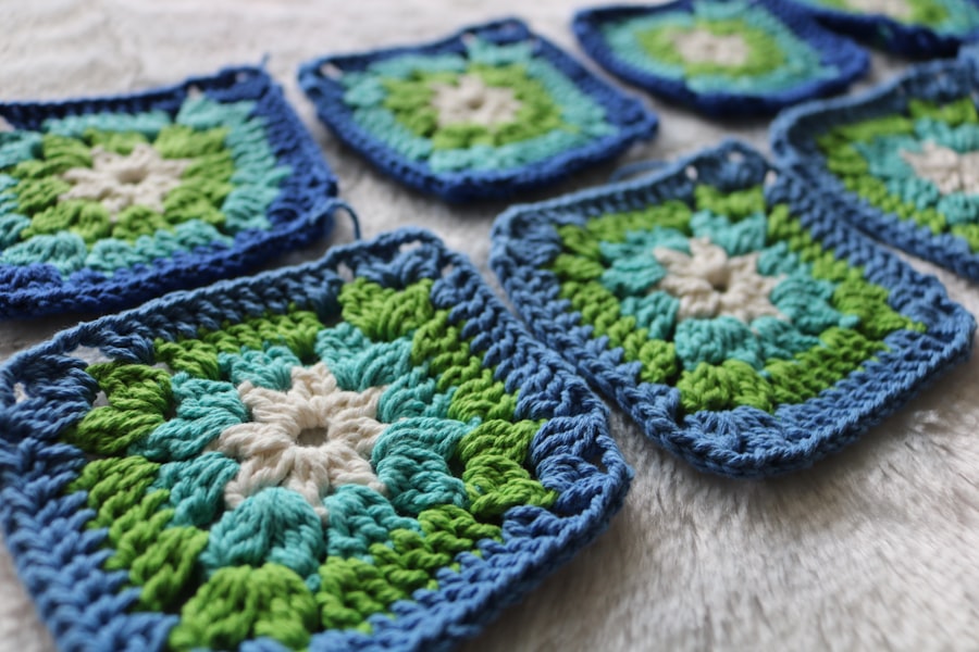 Crochet coaster set